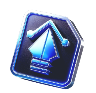 파란색 그라데이션이 적용된 펜